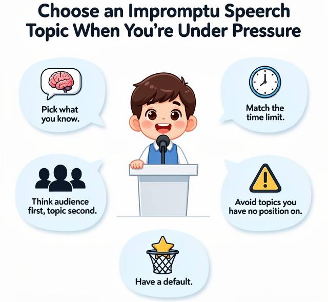 How to Choose an Impromptu Speech Topic When You're Under Pressure?