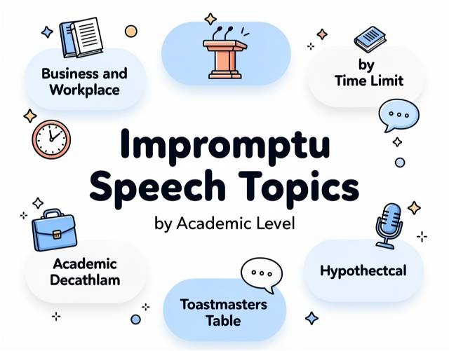 Impromptu Speech Topics Categories
