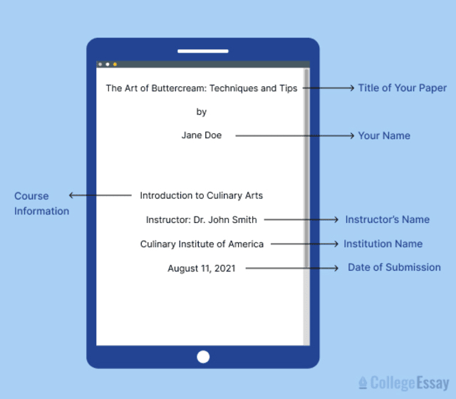 General Formatting Guidelines