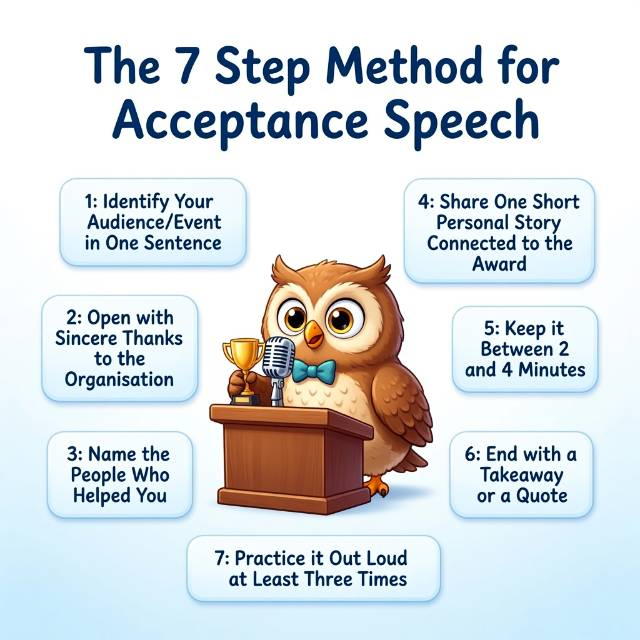 7 Step Method for Writing Acceptance Speech